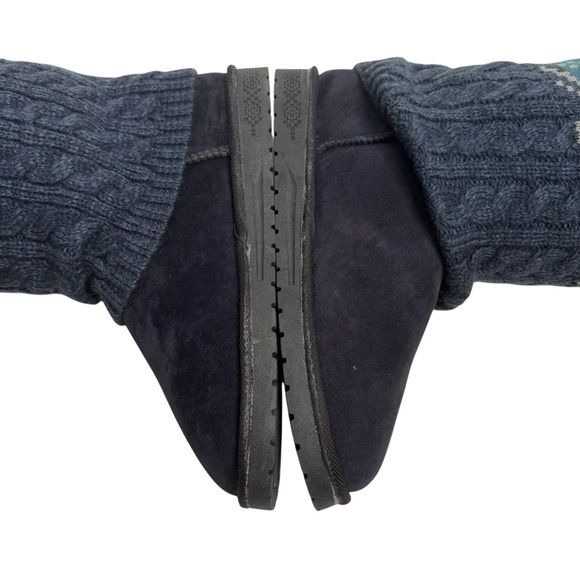 MUK LUKS SIZE 9 DARK BLUE MID-CALF KNIT BOOTS NWT - Picture 6 of 7